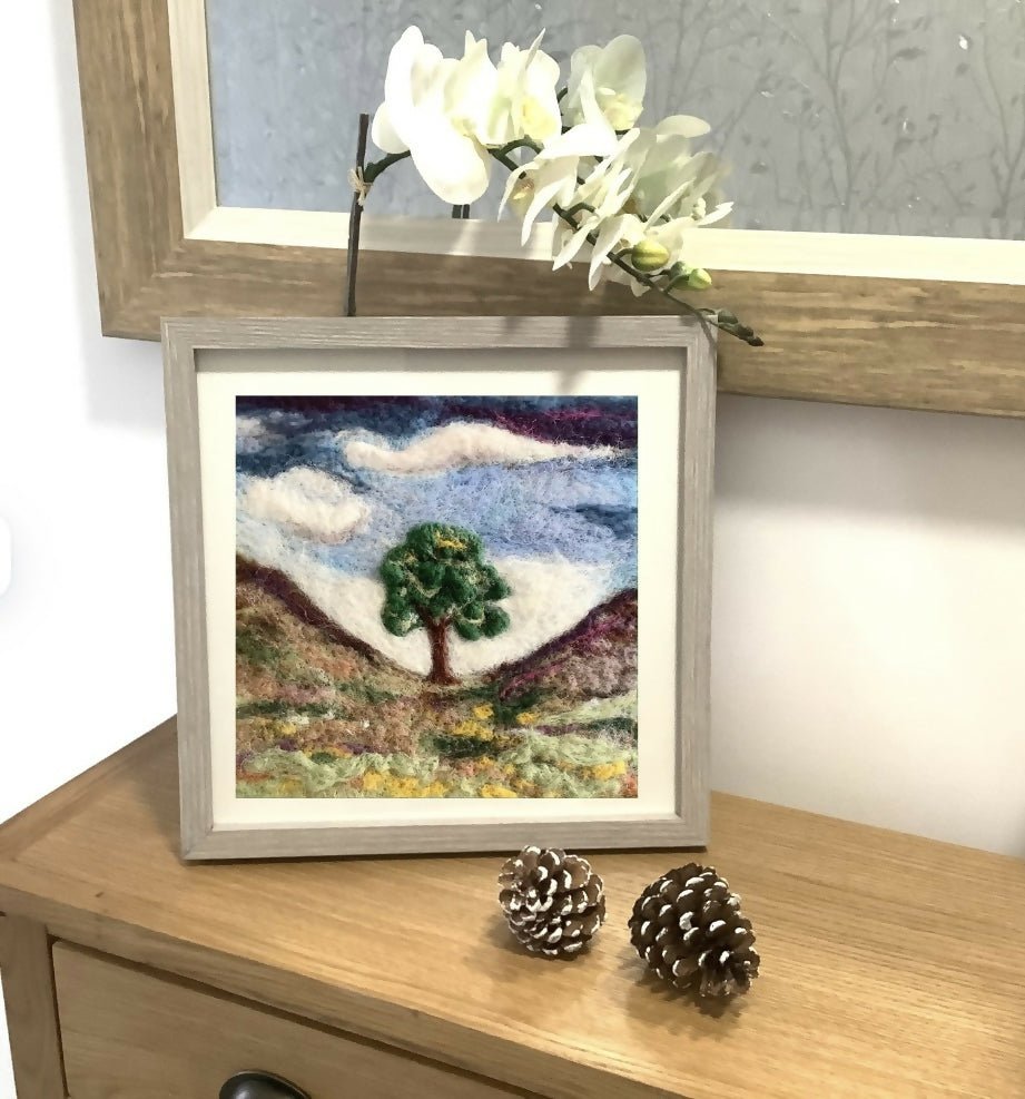 Sycamore Gap Needle Felting Picture Kit - CraftSource Market: Craft Supplies & Kits Needle Felting