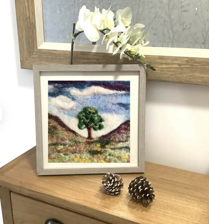 Sycamore Gap Needle Felting Picture Kit - CraftSource Market: Craft Supplies & Kits Needle Felting