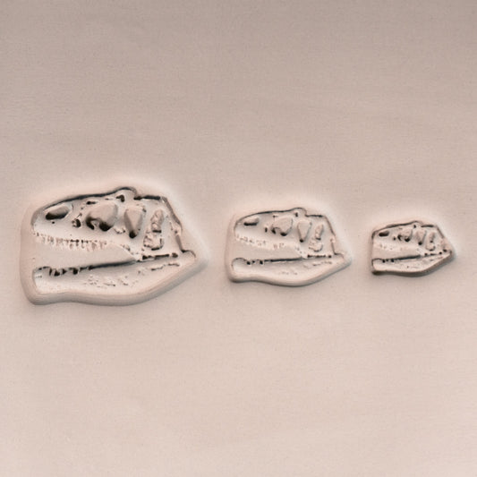 T-Rex Dinosaur Skull Fossil Stamp - Photo Textured - Style #1