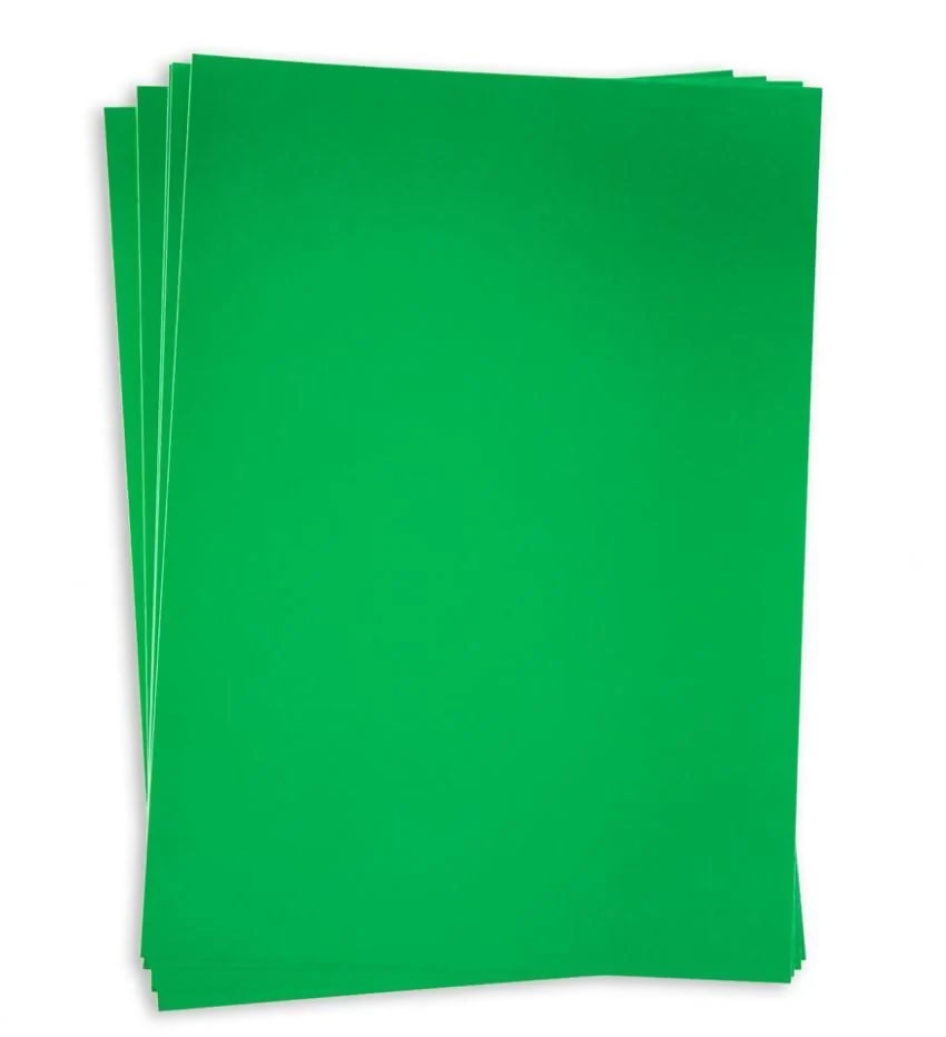 Stack of green Mirror Card