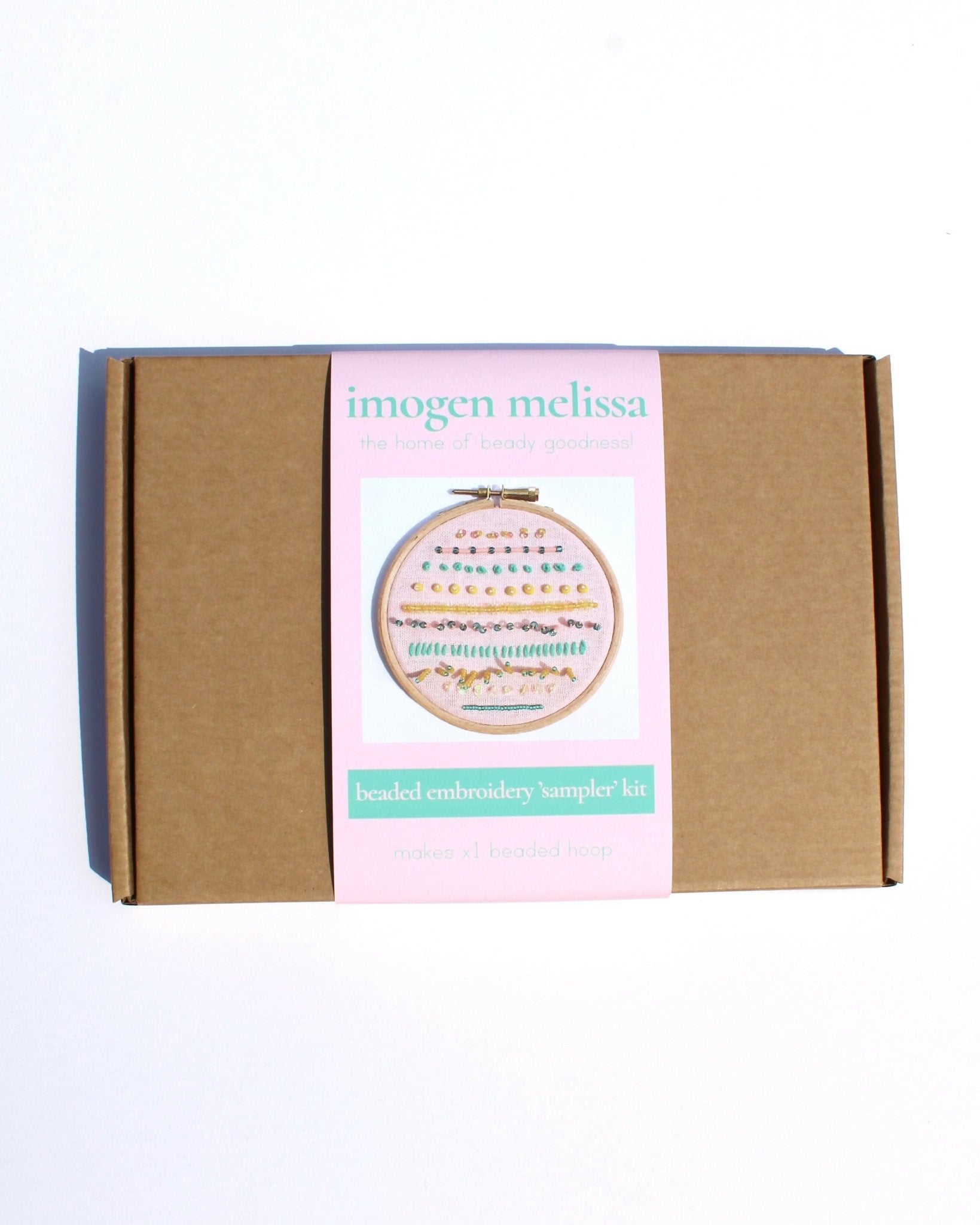The Sampler Beaded Embroidery Kit - CraftSource Market: Craft Supplies & Kits Beaded Embroidery