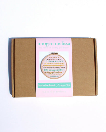 The Sampler Beaded Embroidery Kit - CraftSource Market: Craft Supplies & Kits Beaded Embroidery