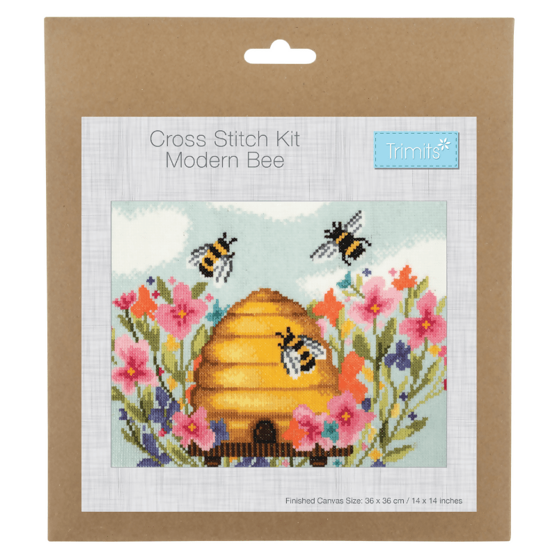 Trimits Bee Large Cross Stitch Kit - CraftSource Market: Craft Supplies & Kits Embroidery and Cross Stitch