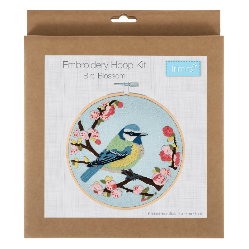 Trimits Bird Blossom Embroidery Hoop Kit - CraftSource Market: Craft Supplies & Kits Embroidery and Cross Stitch
