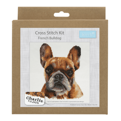 Trimits Bulldog Large Cross Stitch Kit - CraftSource Market: Craft Supplies & Kits Embroidery and Cross Stitch