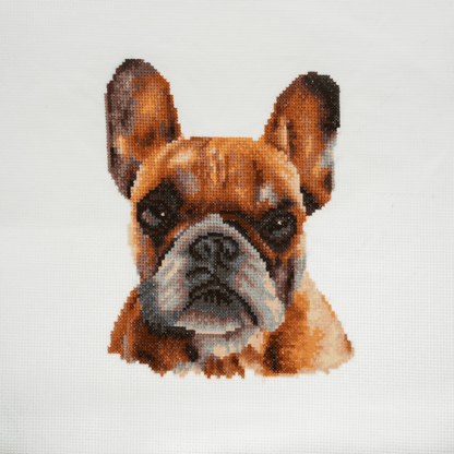 Trimits Bulldog Large Cross Stitch Kit - CraftSource Market: Craft Supplies & Kits Embroidery and Cross Stitch