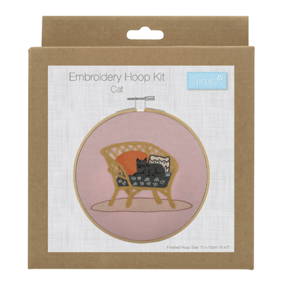 Trimits Cat Embroidery Hoop Kit - CraftSource Market: Craft Supplies & Kits Embroidery and Cross Stitch