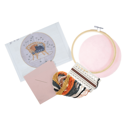 Trimits Cat Embroidery Hoop Kit - CraftSource Market: Craft Supplies & Kits Embroidery and Cross Stitch