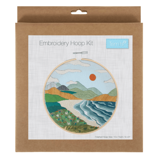 Trimits Coast Embroidery Hoop Kit - CraftSource Market: Craft Supplies & Kits Embroidery and Cross Stitch