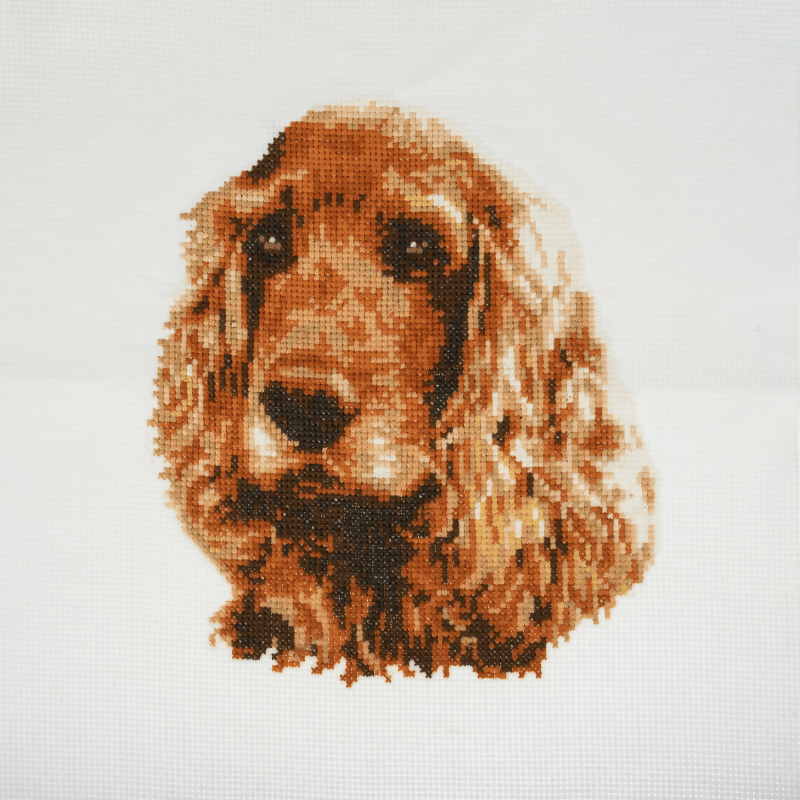 Trimits Cocker Spaniel Large Cross Stitch Kit - CraftSource Market: Craft Supplies & Kits Embroidery and Cross Stitch