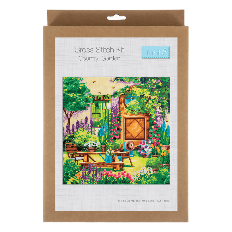 Trimits Country Garden XL Cross Stitch Kit - CraftSource Market: Craft Supplies & Kits Embroidery and Cross Stitch