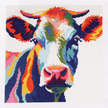 Trimits Cow Large Cross Stitch Kit - CraftSource Market: Craft Supplies & Kits Embroidery and Cross Stitch