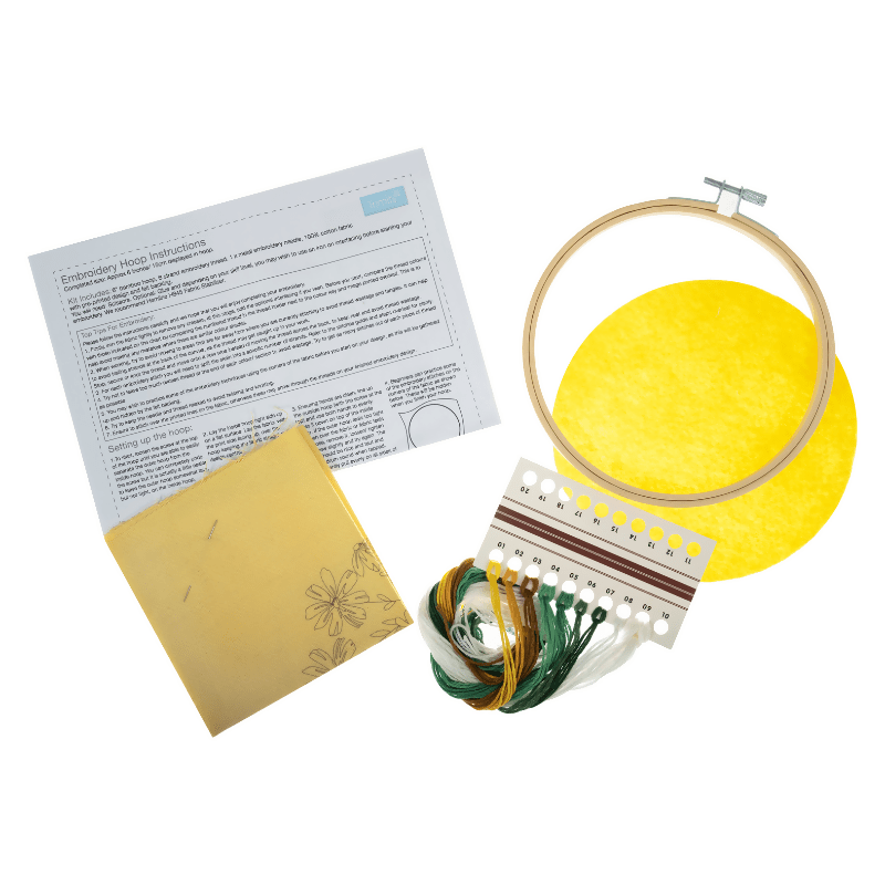 Trimits Daises Embroidery Hoop Kit - CraftSource Market: Craft Supplies & Kits Embroidery and Cross Stitch