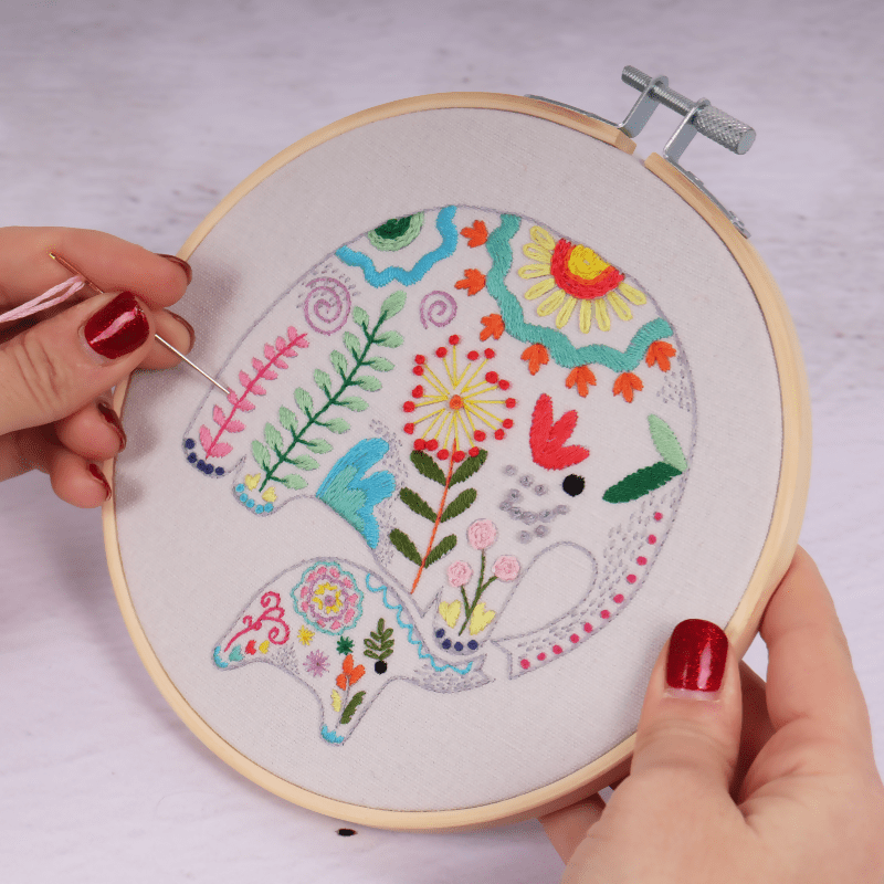 Trimits Elephants Embroidery Hoop Kit - CraftSource Market: Craft Supplies & Kits Embroidery and Cross Stitch