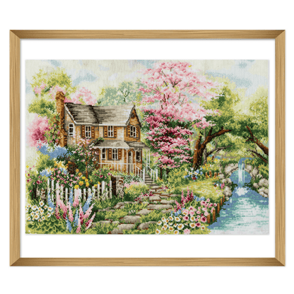 Trimits Extra Large Summer View Cross Stitch Kit - CraftSource Market: Craft Supplies & Kits Embroidery and Cross Stitch