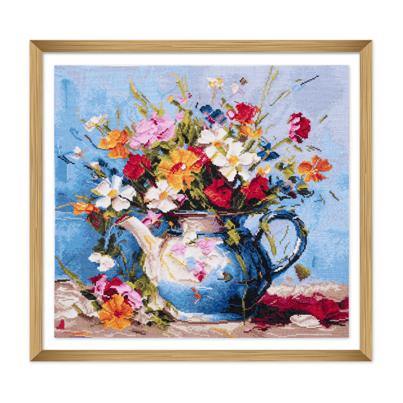 Trimits Extra Large Wild Flowers Cross Stitch Kit - CraftSource Market: Craft Supplies & Kits Embroidery and Cross Stitch