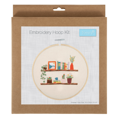Trimits Floral Shelf Embroidery Hoop Kit - CraftSource Market: Craft Supplies & Kits Embroidery