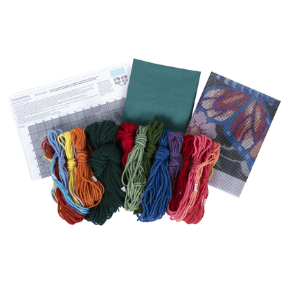 Trimits Flutterby Half Stitch Cushion Kit - CraftSource Market: Craft Supplies & Kits Embroidery and Cross Stitch