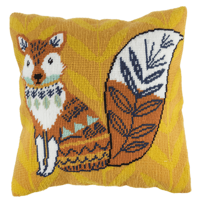 Trimits Fox Half Stitch Cushion Kit - CraftSource Market: Craft Supplies & Kits Embroidery and Cross Stitch