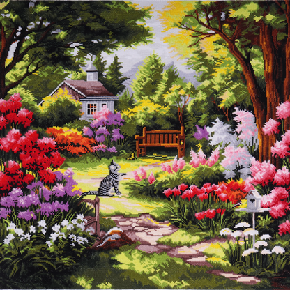 Trimits Garden XL Cross Stitch Kit - CraftSource Market: Craft Supplies & Kits Embroidery and Cross Stitch