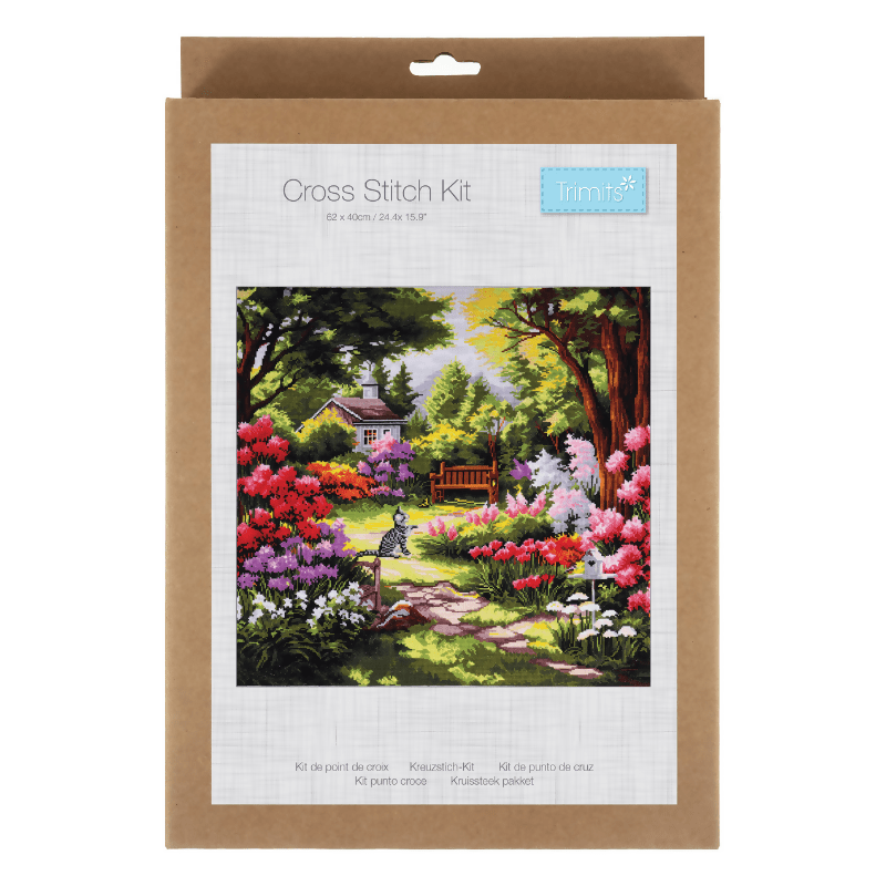 Trimits Garden XL Cross Stitch Kit - CraftSource Market: Craft Supplies & Kits Embroidery and Cross Stitch