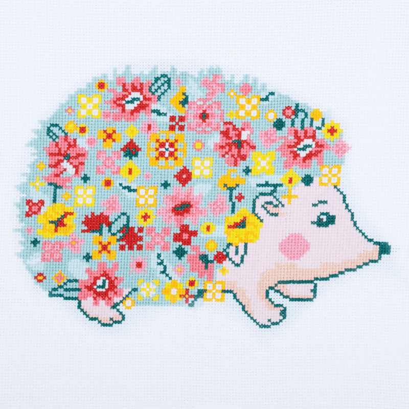 Trimits Hedgehog Large Cross Stitch Kit - CraftSource Market: Craft Supplies & Kits Embroidery and Cross Stitch