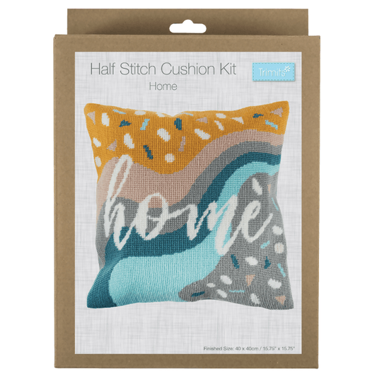 Trimits Home Half Stitch Cushion Kit - CraftSource Market: Craft Supplies & Kits Embroidery and Cross Stitch