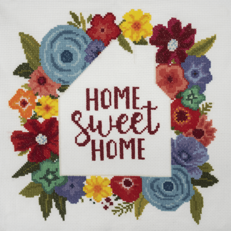 Trimits Home Sweet Home Large Cross Stitch Kit - CraftSource Market: Craft Supplies & Kits Embroidery and Cross Stitch