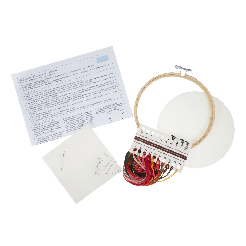 Trimits I Love Coffee Embroidery Hoop Kit - CraftSource Market: Craft Supplies & Kits Embroidery and Cross Stitch