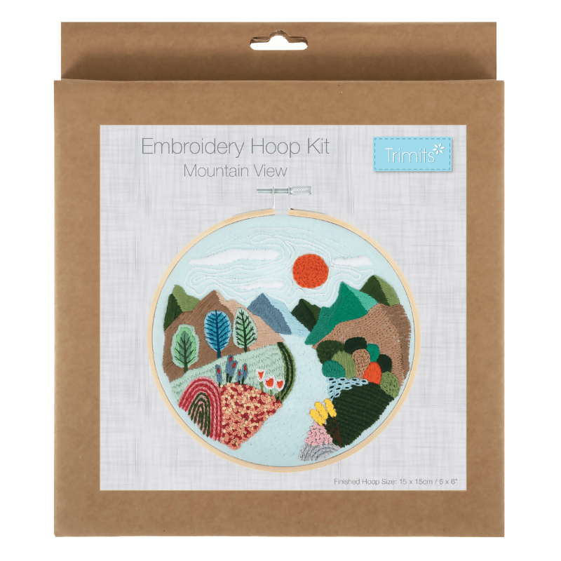 Trimits Mountain View Embroidery Hoop Kit - CraftSource Market: Craft Supplies & Kits Embroidery and Cross Stitch