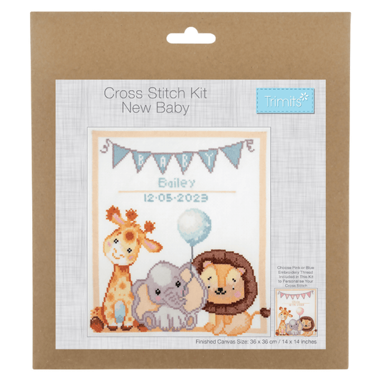 Trimits New Baby Large Cross Stitch Kit - CraftSource Market: Craft Supplies & Kits Embroidery and Cross Stitch