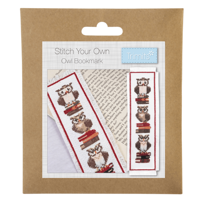 Trimits Owls Cross Stitch Bookmark Kit - CraftSource Market: Craft Supplies & Kits Embroidery and Cross Stitch