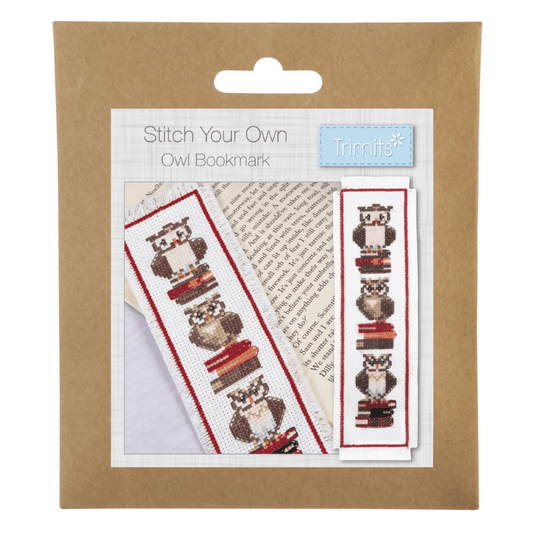 Trimits Owls Cross Stitch Bookmark Kit - CraftSource Market: Craft Supplies & Kits Embroidery and Cross Stitch