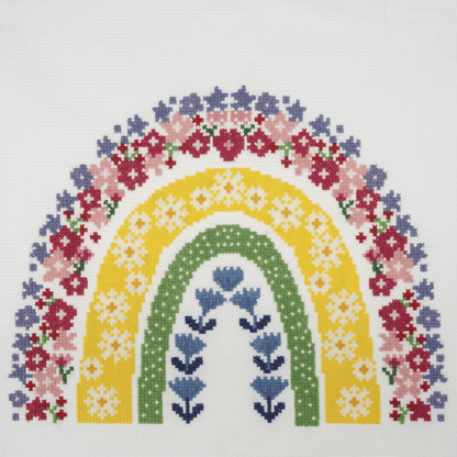Trimits Rainbow Large Cross Stitch Kit - CraftSource Market: Craft Supplies & Kits Embroidery and Cross Stitch