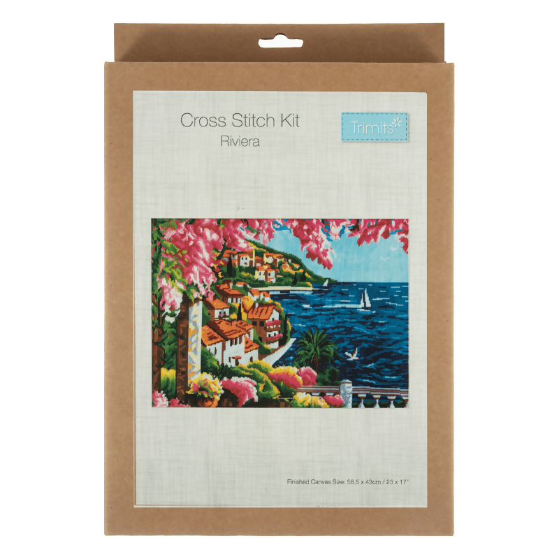 Trimits Riviera XL Cross Stitch Kit - CraftSource Market: Craft Supplies & Kits Embroidery and Cross Stitch