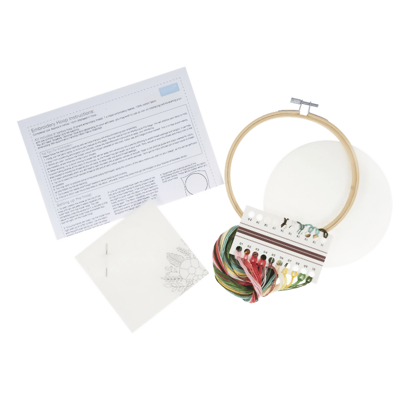 Trimits Rose Embroidery Hoop Kit - CraftSource Market: Craft Supplies & Kits Embroidery and Cross Stitch