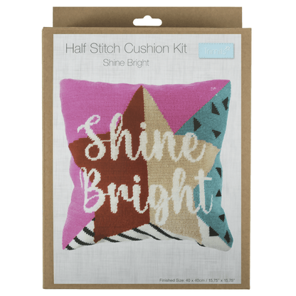 Trimits Shine Bright Half Stitch Cushion Kit - CraftSource Market: Craft Supplies & Kits Embroidery and Cross Stitch