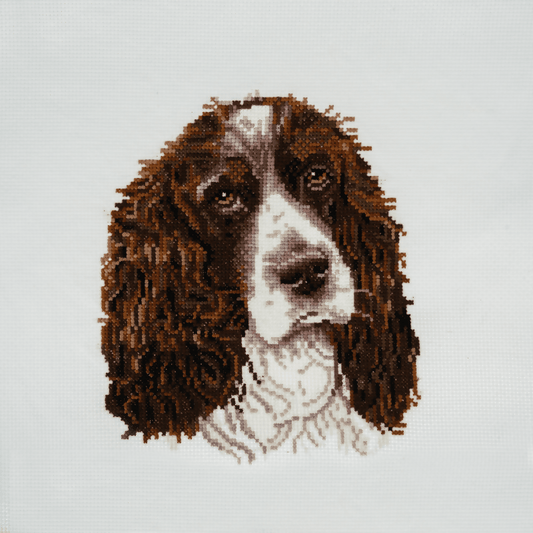 Trimits Springer Spaniel Large Cross Stitch Kit - CraftSource Market: Craft Supplies & Kits Embroidery and Cross Stitch