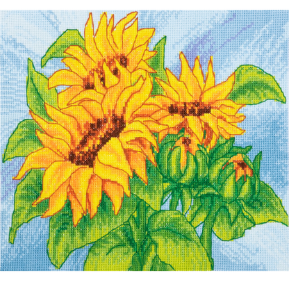 Trimits Sun Flowers Large Cross Stitch Kit - CraftSource Market: Craft Supplies & Kits Embroidery and Cross Stitch