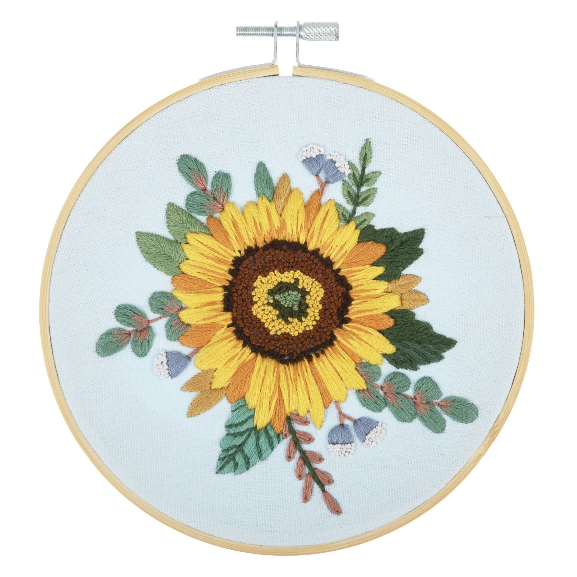 Trimits Sunflower Embroidery Kit - CraftSource Market: Craft Supplies & Kits