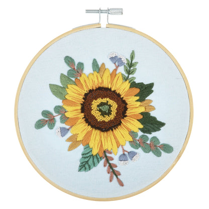 Trimits Sunflower Embroidery Kit - CraftSource Market: Craft Supplies & Kits