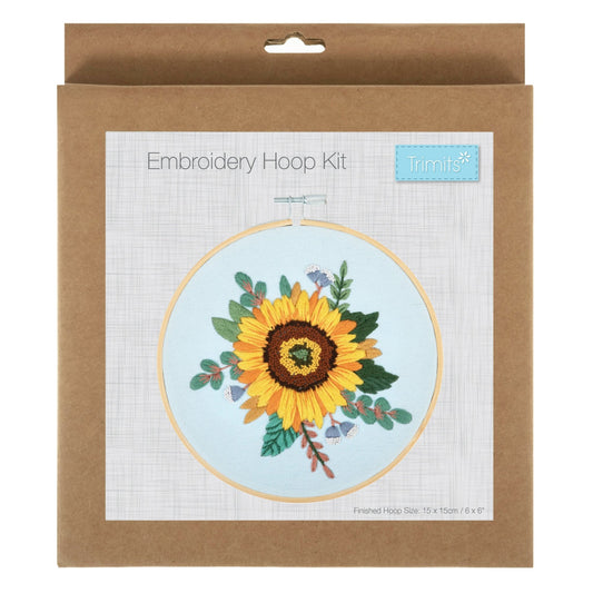 Trimits Sunflower Embroidery Kit - CraftSource Market: Craft Supplies & Kits