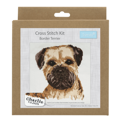 Trimits Terrier Large Cross Stitch Kit - CraftSource Market: Craft Supplies & Kits Embroidery and Cross Stitch