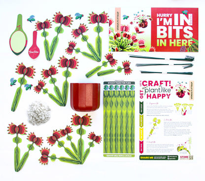 Venus Fly Trap Papercraft Plant Kit