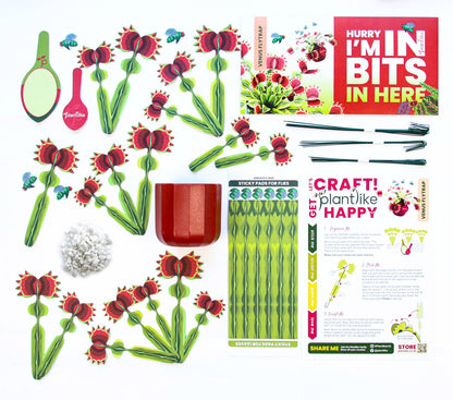 Venus Fly Trap Papercraft Plant Kit - CraftSource Market: Craft Supplies & Kits