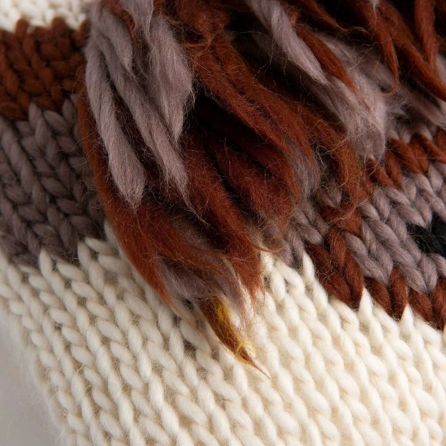 Wool Couture Highland Cow Cushion Cover Knitting Kit - CraftSource Market: Craft Supplies & Kits
