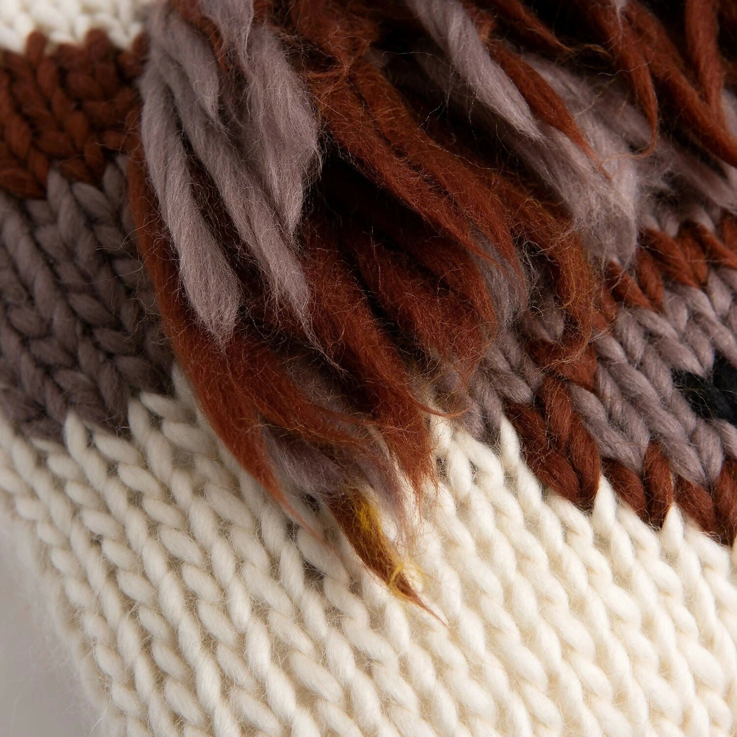 Wool Couture Highland Cow Cushion Cover Knitting Kit - CraftSource Market: Craft Supplies & Kits