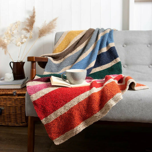 Wool Couture Rainbow Blanket Knitting Kit - CraftSource Market: Craft Supplies & Kits Knitting