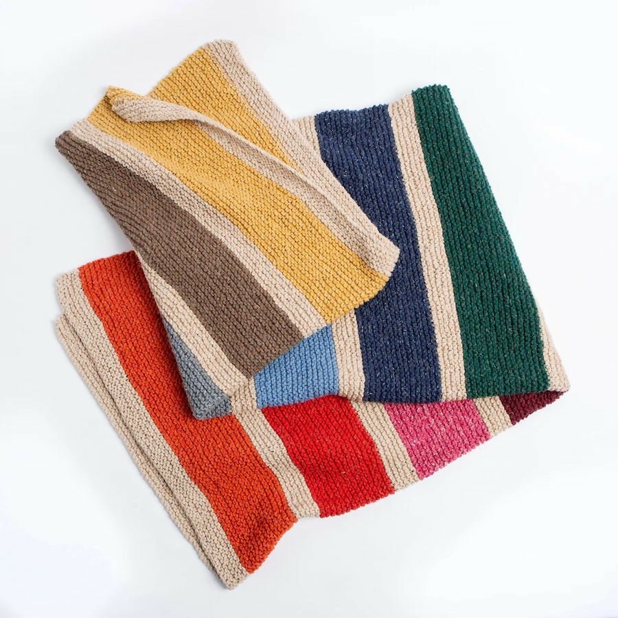 Wool Couture Rainbow Blanket Knitting Kit - CraftSource Market: Craft Supplies & Kits Knitting
