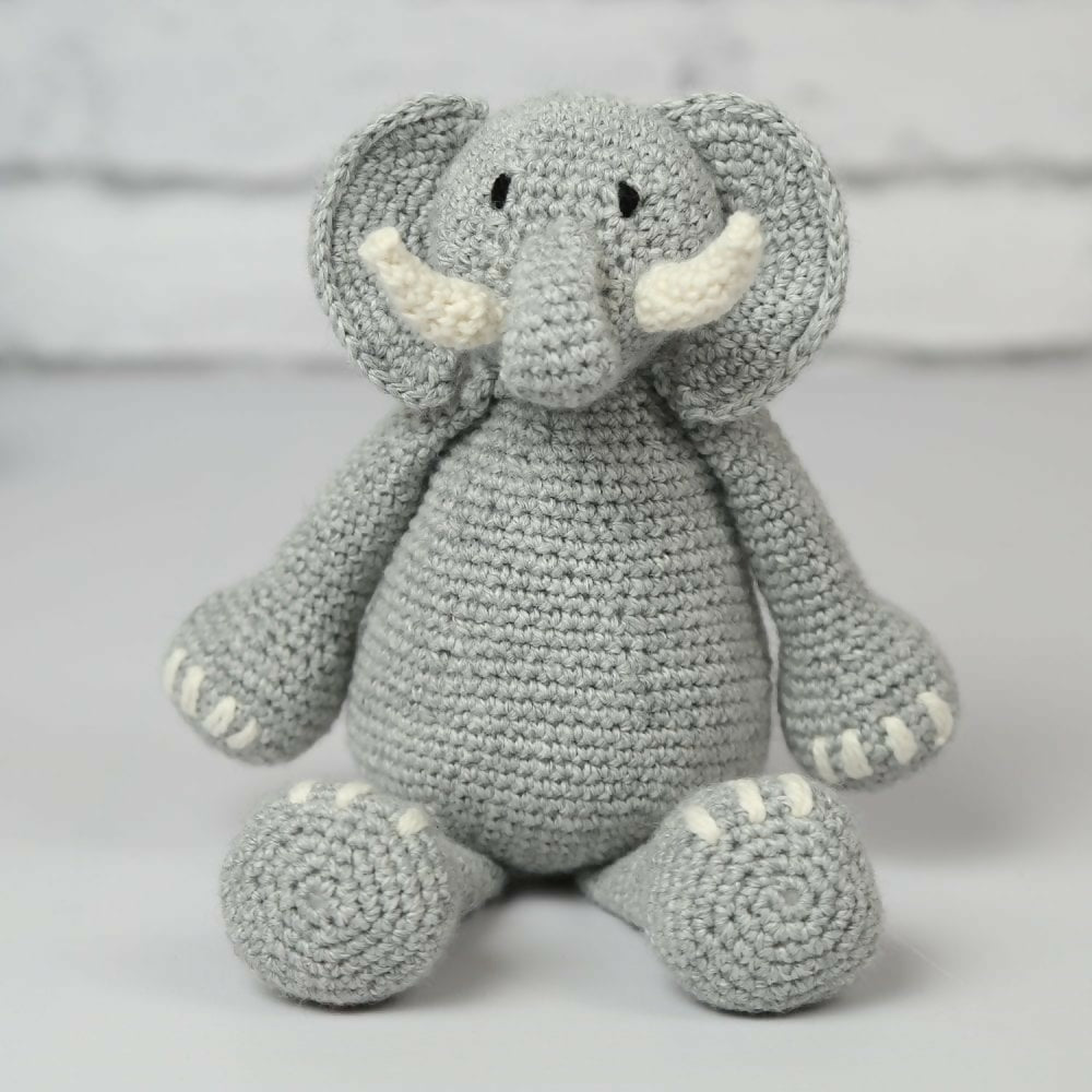 Wool Couture Roy Elephant Crochet Kit - CraftSource Market: Craft Supplies & Kits